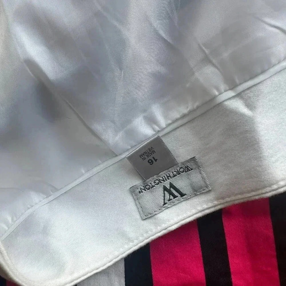 Worthington Women’s Bold Geometric Print A-Line Skirt – Size 16 - Picture 2 of 2